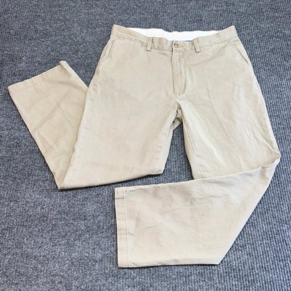 Polo Ralph Lauren Classic Fit Pants 35x30 Beige 100% Cotton Men's Casual Chinos